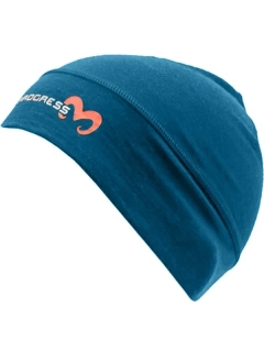 BEANIE, uni merino čepice, petrol melír