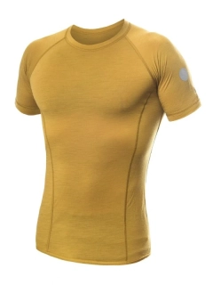 MERINO AIR NEW II SENSOR - pánské tričko s krátkým rukávem, mustard