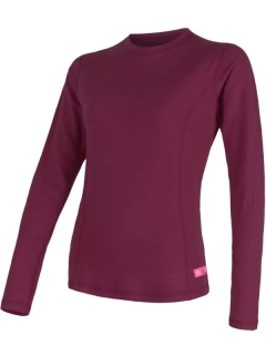 MERINO SENSOR DF - dámské tričko, dlouhý rukáv, lila