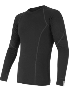 MERINO SENSOR ACTIVE - pánské triko, dlouhý rukáv, černá