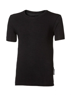 KIDS BAMBOO ORIGINAL tričko z bambusových vláken s krátkým rukávem, černá