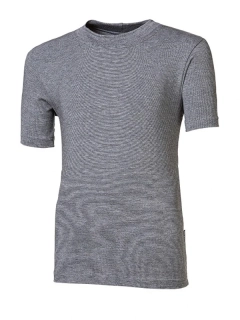 KIDS BAMBOO ORIGINAL tričko z bambusových vláken s krátkým rukávem, šedý melír