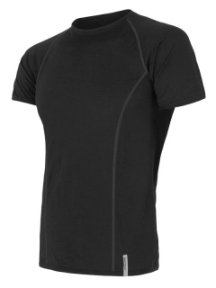 MERINO ACTIVE SENSOR - pánské triko, krátký rukáv, černá