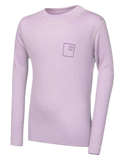 MERINO DF LOGO UP SENSOR juniorské tričko s dlouhým rukávem, mystic violet