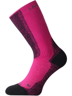 WSM MERINO TREKKING LASTING vlněné ponožky s ionty stříbra, růžová