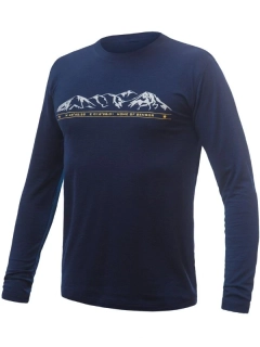 MERINO ACTIVE MOUNTAINS SENSOR  pánské triko, dlouhý rukáv, deep blue