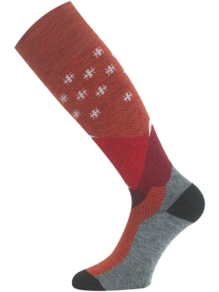 SPW MERINO LASTING lyžařská podkolenka, hnědá