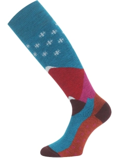 SPW MERINO LASTING lyžařská podkolenka, modrá