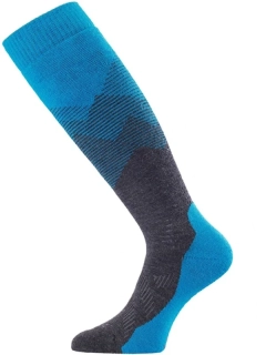 FWM MERINO LASTING lyžařská podkolenka, modrá