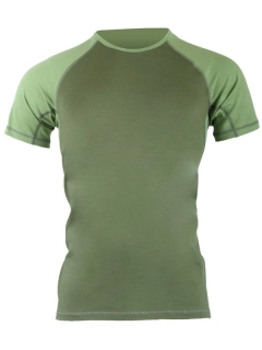 MERINO LASTING OTO pánské merino tričko s krátkým rukávem, zelená