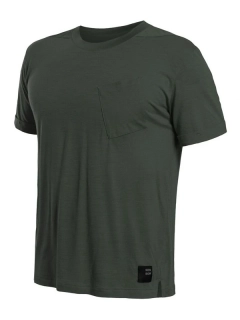 MERINO AIR SENSOR TRAVELLER - pánské tričko s krátkým rukávem, olive green