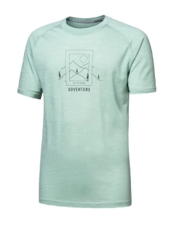 MERINO AIR SAY YES SENSOR - pánské tričko s krátkým rukávem, basil green