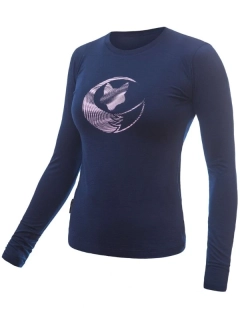 MERINO SENSOR ACTIVE FOX - dámské tričko, dlouhý rukáv, deep blue