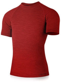 MERINO LASTING MABEL pánské merino tričko s krátkým rukávem, červená