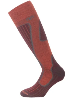 SWH MERINO LASTING silné vlněné lyžařské ponožky, hnědá